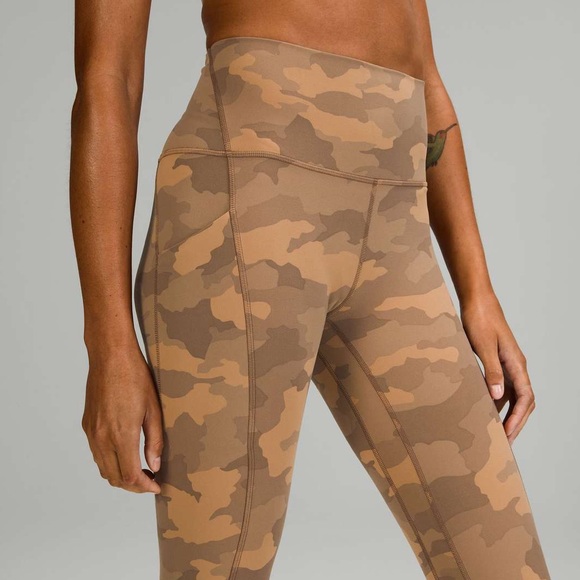 Lululemon Align High-Rise Pant with Pockets 25" Heritage 365 Camo Beige Multi- 4 - Picture 3 of 13